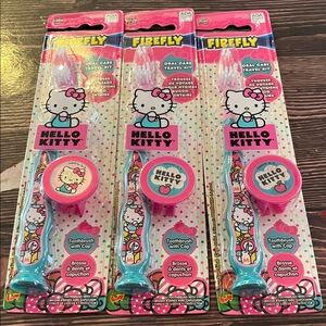 Hello Kitty Pink and Blue Kids Toothbrush Set